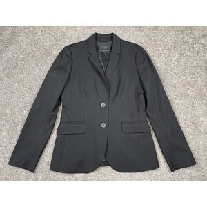 J Crew Blazer Womens 4 1035 Super 120s 100% Wool Black 2 Button Business Event